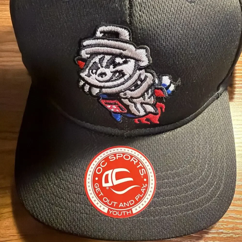 Rocket City Trash Pandas Strapback Hat/Cap Minor League MiLB OC Sports YOUTH NWT